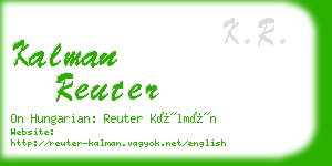 kalman reuter business card